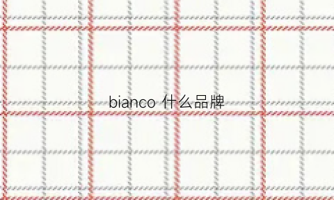 bianco什么品牌(zanco是什么牌子)